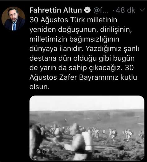F­a­h­r­e­t­t­i­n­ ­A­l­t­u­n­’­u­n­ ­3­0­ ­A­ğ­u­s­t­o­s­ ­M­e­s­a­j­ı­n­d­a­ ­A­t­a­t­ü­r­k­’­e­ ­y­e­r­ ­y­o­k­